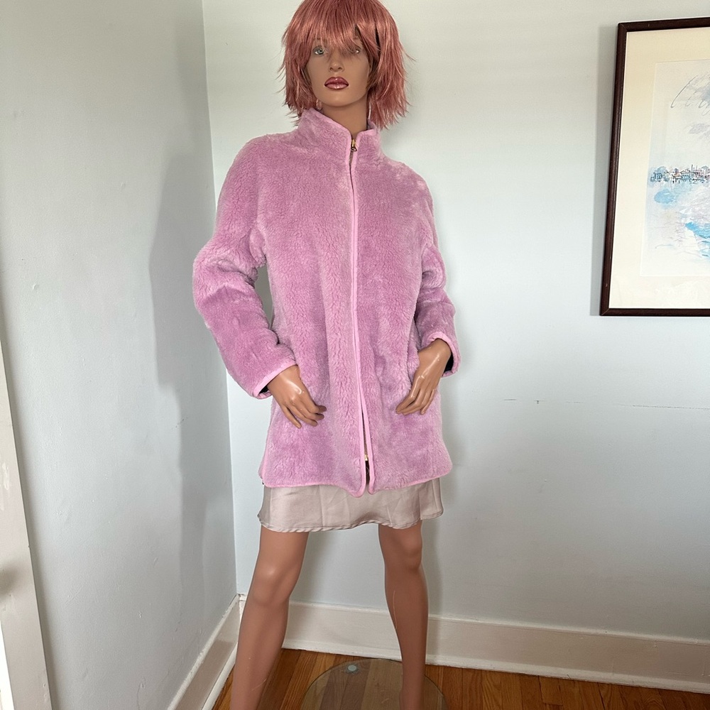 J. Crew Soft Lavender Teddy Jacket